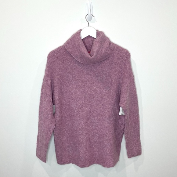 Catherine Malandrino Cozy Eyelash Knit Turtleneck Sweater Lavender - Picture 2 of 5